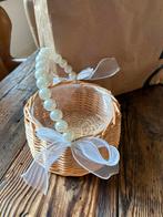 Bloemenmandje bruiloft, Kleding | Dames, Trouwkleding en Trouwaccessoires, Ophalen of Verzenden, Zo goed als nieuw, Wit, Accessoires