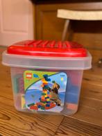Lego Quatro opbergbox met grondplaat en blokken, Kinderen en Baby's, Speelgoed | Bouwstenen, Ophalen, Zo goed als nieuw, Overige merken