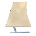 Werndl Cockpit Slingerbureau Ahorn Grijs B180xD90/80, Huis en Inrichting, Bureaus, Ophalen of Verzenden, In hoogte verstelbaar