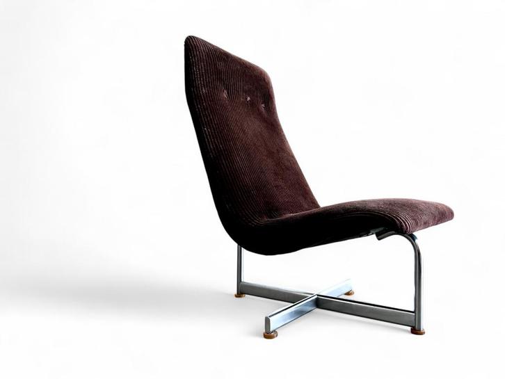Vintagd Lounge Chair prototype, ca. 1975, Huis en Inrichting, Fauteuils, Zo goed als nieuw, Metaal, Stof, Overige materialen, 50 tot 75 cm