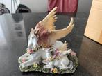 Eenhoorn Beeld Polystone, Antiek en Kunst, Kunst | Beelden en Houtsnijwerken, Ophalen of Verzenden
