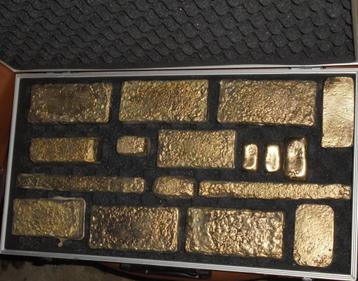 Koffer Vol Met Goud 17 Goudbaren Goudbaar Inclusief Koffer   beschikbaar voor biedingen
