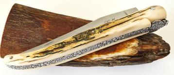 Nieuw Laguiole Zakmes MICKAEL GINISTY FossielMammoet 24/13cm beschikbaar voor biedingen