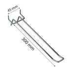 Dubbele haak 30 cm | Display stelling haak |  Winkelstelling, Ophalen of Verzenden, Zo goed als nieuw