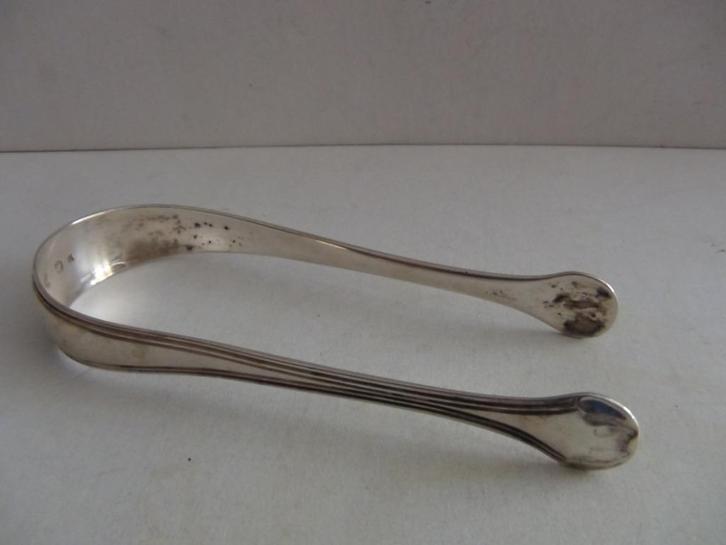 Antiek zilver 1834 EQ6 suikerklontjes tang Hollands gekeurd, Antiek en Kunst, Antiek | Goud en Zilver, Zilver, Verzenden