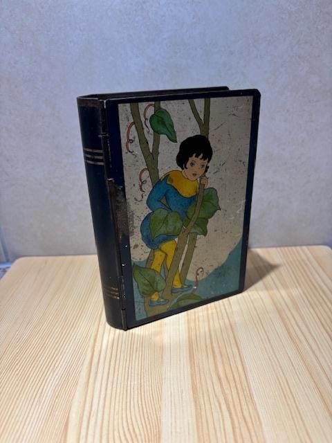 Vintage blikken spaarpot. Jaren 30., Verzamelen, Spaarpotten, Gebruikt, Strip- of Tekenfilmfiguur, Metaal of Blik, Ophalen of Verzenden