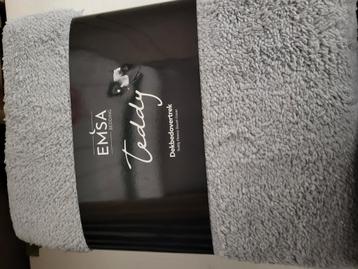 Esma Teddy Fleece Dekbedovertrek - Lichtgrijs beschikbaar voor biedingen