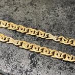 18k gouden ketting prachtig valkenoog schakel, Ophalen of Verzenden, Zo goed als nieuw, Goud