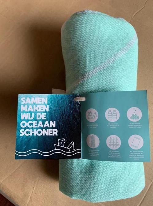 Mintgroene, groene sea towel, badhanddoek, hammam doek, Huis en Inrichting, Badkamer | Badtextiel en Accessoires, Nieuw, Handdoek
