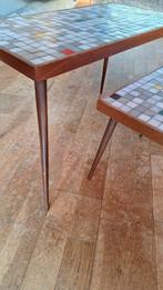Mozaïek bijzettafels, Huis en Inrichting, Minder dan 55 cm, Vierkant, Ophalen of Verzenden, Zo goed als nieuw
