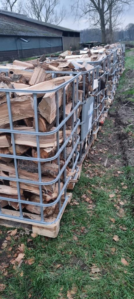 Mooi droog Haardhout stookklaar incl. bezorging, Tuin en Terras, Haardhout, Blokken, Eikenhout, Minder dan 3 m³, Ophalen of Verzenden