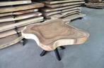 Ronde Suar boomstamtafel BT952 120 - 150 cm, 100 tot 150 cm, Rond, Nieuw, Ophalen of Verzenden