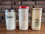 3 vintage beschuitblikken, Verzamelen, Blikken, Ophalen of Verzenden, Gebruikt, Beschuit