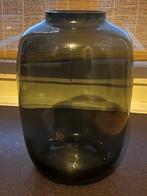Grijze Smoked Glas 'Vase The World' Vaas - 35cm, Ophalen, Overige kleuren, Minder dan 50 cm, Glas
