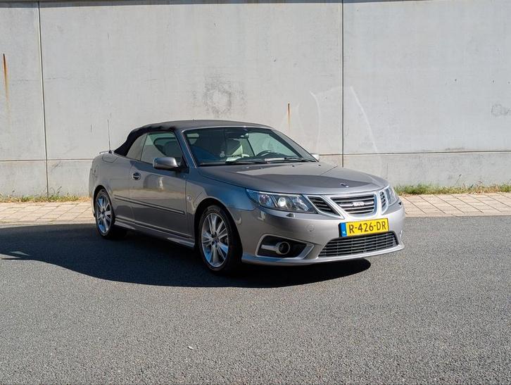 Saab 9-3 AERO  2.8 R V6 Turbo Automaat Cabrio    YOUNGTIMER, Auto's, Saab, Particulier, Benzine, Cabriolet, Geïmporteerd, Zilver of Grijs