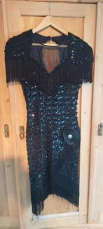 Geweldig vintage jurkje jaren 20, Zwart, Ophalen of Verzenden, Knielengte, Maat 36 (S)