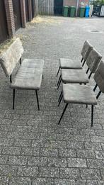 Eetkamerbankje met 3 stoelen, Ophalen, Twee, Zo goed als nieuw, Metaal