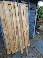 2 x 90x180 + 2 palen van 7*7*180 lang, 2 maanden gebruikt, Ophalen, Hout, Minder dan 3 meter, 1 tot 2 meter
