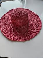 Roze rode hoed van stro maat 57, Kleding | Dames, Hoeden en Petten, Ophalen of Verzenden, Zo goed als nieuw