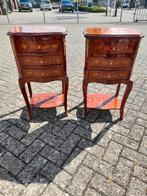 2 x noten barok laden kastje 175.00 p.s, Huis en Inrichting, Kasten | Ladekasten, Zo goed als nieuw, 3 of 4 laden, Minder dan 100 cm