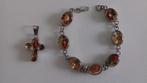 ZILVEREN ARMBAND MET BLOEMEN, Ophalen of Verzenden, Nieuw, Overige kleuren, Zilver