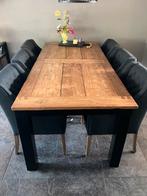 Eetkamertafel, Ophalen, Gebruikt, 100 tot 150 cm, Teakhout