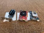 3x Videokaarten retro, Computers en Software, Videokaarten, Gebruikt, AMD, GDDR3, Ophalen of Verzenden