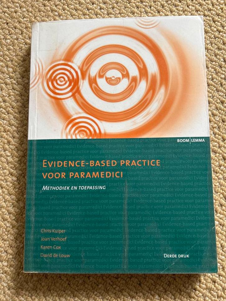 Gebruikt  Evidence-Based Practice Paramedici - Derde Druk, Boeken, Studieboeken en Cursussen, Gelezen, HBO, Alpha, Ophalen of Verzenden