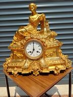 ANTIEKE GROTE FRANSE PENDULE BRONS, Antiek en Kunst, Ophalen of Verzenden