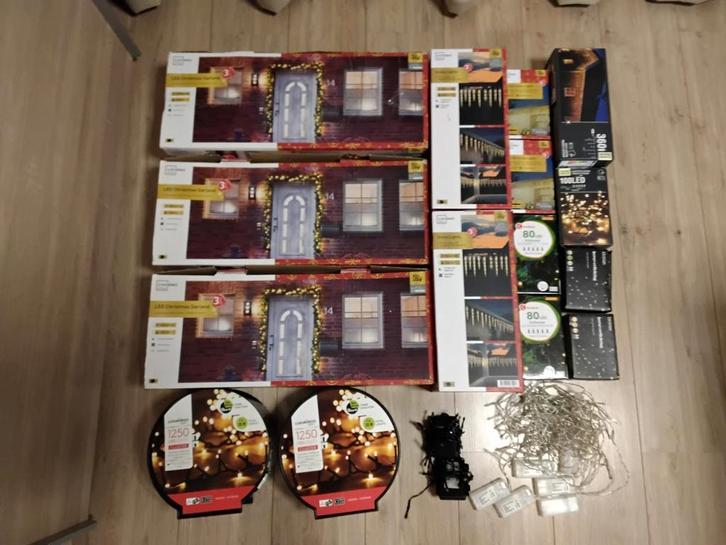 Mooie partij div kerst decoratie en verlichting ook nieuw, Diversen, Kerst, Zo goed als nieuw, Ophalen