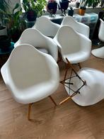 Mooie stoelen met kussens, Ophalen, Kunststof, Gebruikt, Wit