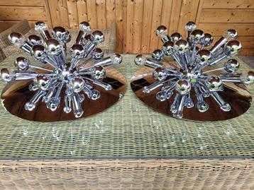 1 grote spoetnik wand / plafond lamp sputnik fifties sixties beschikbaar voor biedingen
