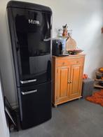 Etna retro zwart koel- vries combinatie met garantie, 200 liter of meer, Met aparte vriezer, Zo goed als nieuw, 160 cm of meer