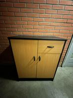 Cabinet - Kast,  Wood/ Black, Ophalen, 50 tot 100 cm, Zo goed als nieuw, Minder dan 100 cm