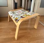 Houten Voetenbank met Bloemenmotief (Poang) - Amsterdam, Ophalen, Minder dan 50 cm, Gebruikt, Rechthoekig