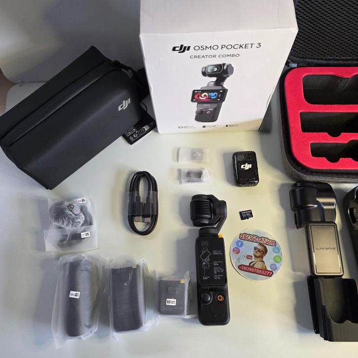 DJI Osmo Pocket 3 Camera Full Set + 128 Gigabyte, Audio, Tv en Foto, Actiecamera's, Zo goed als nieuw, Overige merken, Ophalen of Verzenden