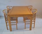 Scandinavisch design eettafel met 4 stoelen, Huis en Inrichting, Ophalen, Gebruikt, 100 tot 150 cm, Scandinavisch