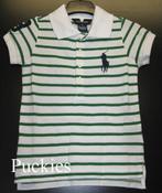 Maat 92 Ralph Lauren big pony meisjes polo wit/groen, Meisje, Nieuw, Ophalen of Verzenden, Shirt of Longsleeve