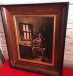 Neuckens JP 19 de eeuw Belgische schilder op eik (1855-1922), Antiek en Kunst, Ophalen of Verzenden