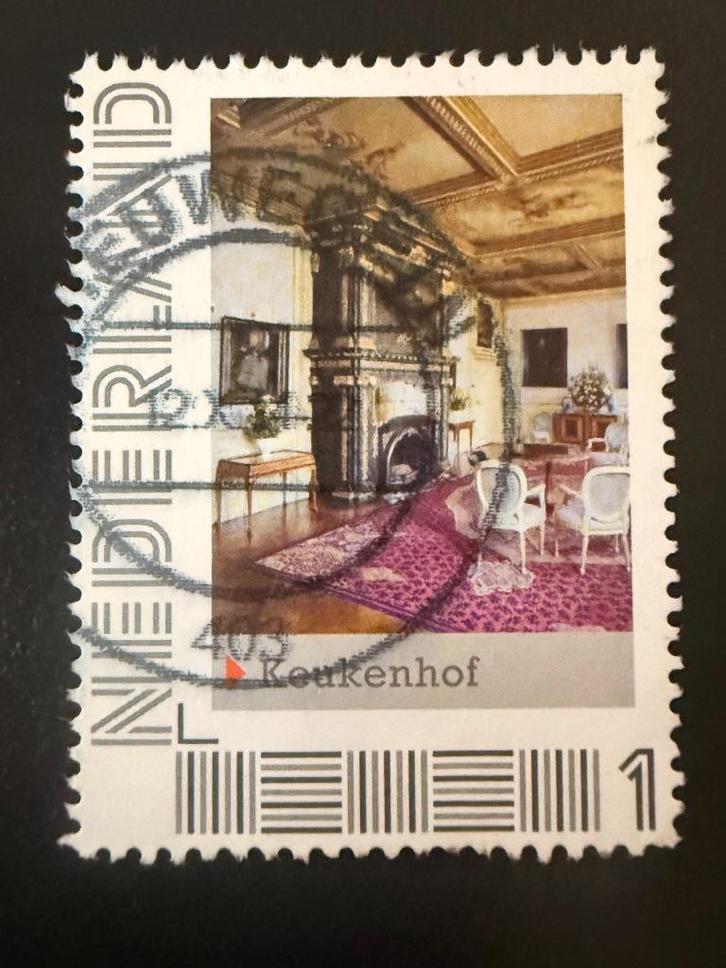 Postzegel NL persoonlijk Keukenhof 1c gestempeld., Postzegels en Munten, Postzegels | Nederland, Gestempeld, Na 1940, Ophalen of Verzenden