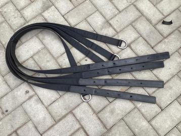 Strengen  4 x als nieuw  (pony/ cob ) lang 185 cm beschikbaar voor biedingen