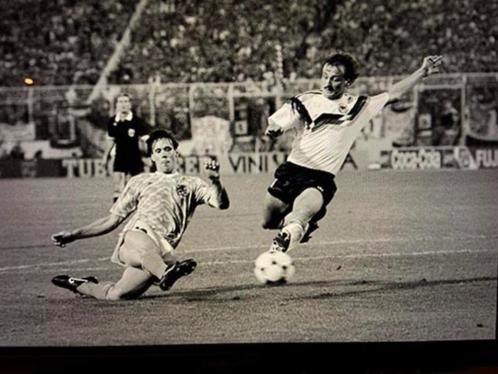 Org z/w foto M v Basten-Kohler goal Ned-Duitsland EK 21-6-88, Verzamelen, Sportartikelen en Voetbal, Nieuw, Poster, Plaatje of Sticker