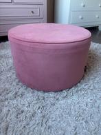 Poef (Woood), Ophalen, Rond, Minder dan 50 cm, Zo goed als nieuw