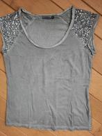 ONLY t-shirt grijs met pailletten maat M - nieuw -, Kleding | Dames, T-shirts, Nieuw, Grijs, Maat 38/40 (M), Ophalen of Verzenden