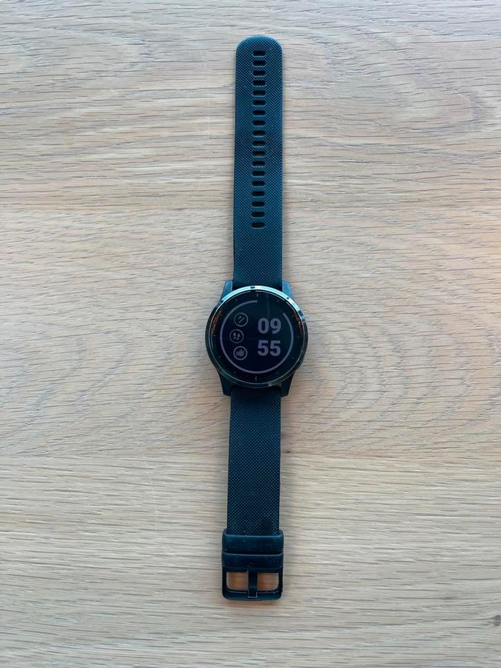Garmin vivoactive 4 (45 mm), Sieraden, Tassen en Uiterlijk, Smartwatches, Gebruikt, iOS, Zwart, Afstand, Waterdicht, Ophalen of Verzenden