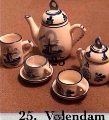 Volendam Servies Miniatuur beschikbaar voor biedingen