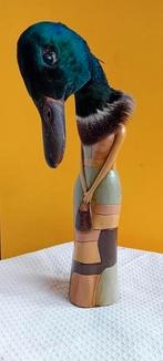 Taxidermie. Eend. Woerd.. beeld. Object. Opgezet. Keramiek., Ophalen of Verzenden, Zo goed als nieuw, Vogel, Opgezet dier