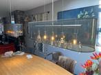 Hanglamp voor boven lange tafel, Huis en Inrichting, Lampen | Hanglampen, Ophalen, Gebruikt, Metaal, Minder dan 50 cm