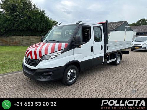 Iveco Daily 35C14 / 2.000 KM ! /Dubbel cabine / Open laadbak, Auto's, Bestelauto's, Bedrijf, Te koop, ABS, Airbags, Airconditioning