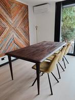 Eleonora Jiska Eettafel Mangohout bruin 200 cm (6-8 pers), Huis en Inrichting, Tafels | Eettafels, Ophalen, Rond, 50 tot 100 cm